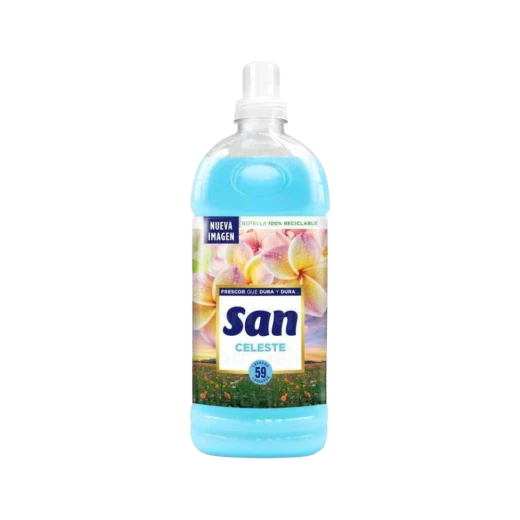 Flota SAN Celeste Fabric Softener 1.5L - 59 Washes - Concentrated Formula