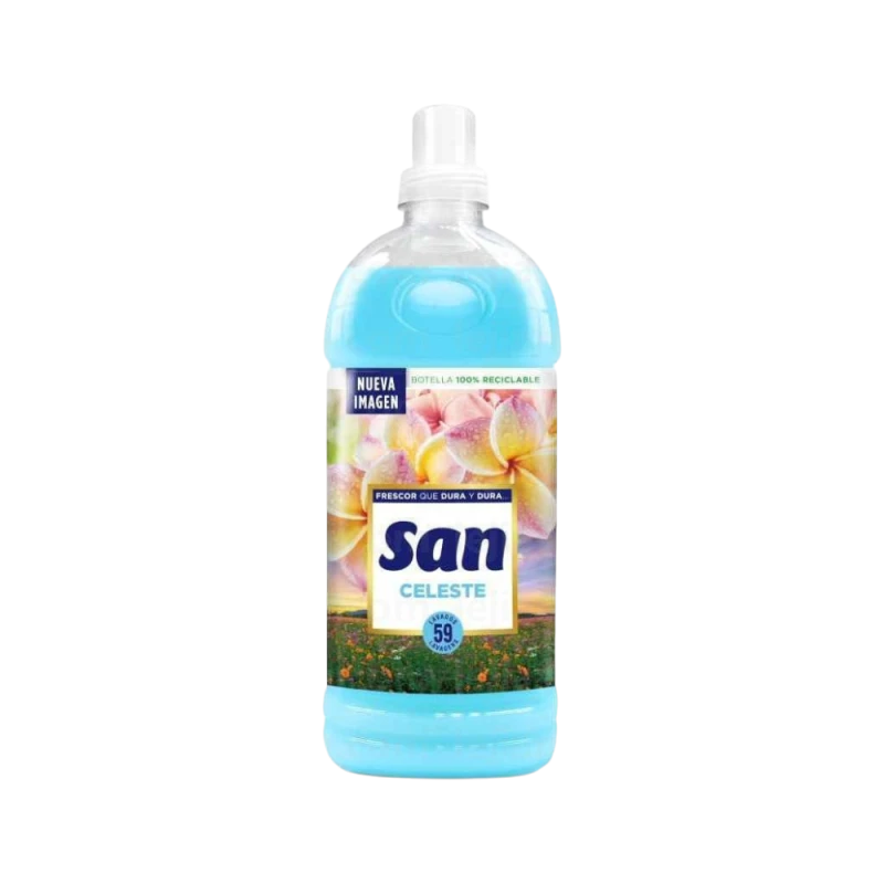 Flota SAN Celeste Fabric Softener 1.5L - 59 Washes - Concentrated Formula - Flota