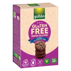Gullon Gluten-Free Chocolate Cookies 200g, Delicious Protein-Free Bite-Sized Snack for Kids & Adults, Convenient Pack for On-the-Go Enjoyment