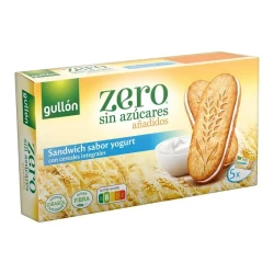 Gullon Yogurt Flavored Sandwich Biscuits with Whole Grains 220g - Healthy Snack