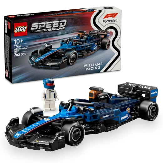 مجموعة سيارات سباق ويليامز ريسينغ FW46 F1 من ليجو سبيد تشامبيونز، 77249، مكعبات بناء، مناسبة للأطفال من سن 10 سنوات فما فوق، هدية للأولاد والبنات