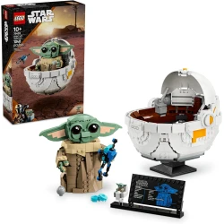LEGO Star Wars: The Mandalorian Grogu with Hover Pram Building Toy Set - Star Wars Toy for Kids, Boys and Girls, Ages 10+ - Gift Idea for Birthday - 75403