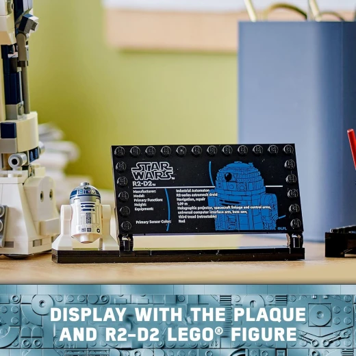 مجموعة بناء ليجو ستار وورز R2-D2 - لعبة ستار وورز للعرض أو اللعب للأولاد والبنات، من سن 10 سنوات فما فوق - أفكار هدايا للأطفال والمعجبين - تتضمن شخصية دارث مالاك المصغرة بمناسبة الذكرى السنوية الخامسة والعشرين - 75379 - ليجو - Image 3