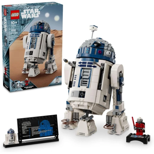 مجموعة بناء ليجو ستار وورز R2-D2 - لعبة ستار وورز للعرض أو اللعب للأولاد والبنات، من سن 10 سنوات فما فوق - أفكار هدايا للأطفال والمعجبين - تتضمن شخصية دارث مالاك المصغرة بمناسبة الذكرى السنوية الخامسة والعشرين - 75379 مجموعة بناء ليجو ستار وورز R2-D2 - لعبة ستار وورز للعرض أو اللعب للأولاد والبنات، من سن 10 سنوات فما فوق - أفكار هدايا للأطفال والمعجبين - تتضمن شخصية دارث مالاك المصغرة بمناسبة الذكرى السنوية الخامسة والعشرين - 75379