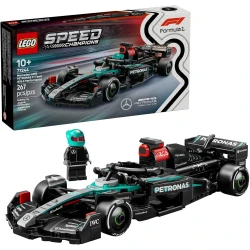 لعبة سيارة سباق مرسيدس AMG F1 W15 من ليجو سبيد تشامبيونز - مجموعة بناء للأطفال، أولاد وبنات، من عمر 10 سنوات فما فوق - سيارة لعبة لمحبي فورمولا 1 - فكرة هدية لأعياد الميلاد - 77244