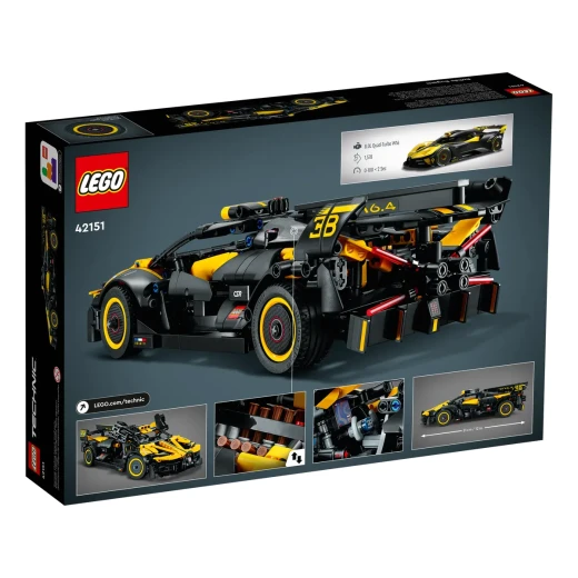 LEGO Technic Bugatti Bolide Racing Car Building Set - Model and Race Engineering Toy for Back to School, Collectible Sports Car Construction Kit for Boys, Girls, and Teen Builders Ages 9+, 42151 - LEGO - Image 4