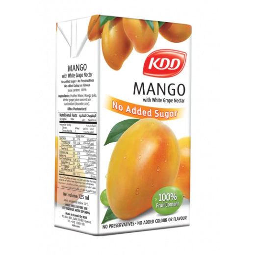KDD Mango Nectar 125ml, No Added Sugar, Refreshing Fruit Drink with Natural Mango Flavor, Perfect On-the-Go Beverage for All Ages KDD Mango Nectar 125ml, No Added Sugar, Refreshing Fruit Drink with Natural Mango Flavor, Perfect On-the-Go Beverage for All Ages