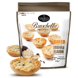 Valentina Truffle Bruschetta Snacks, 150g, Delicious Italian Flavor, Crunchy Gourmet Appetizer, No Artificial Additives