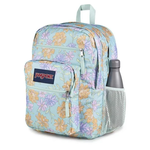 JanSport Big Student Backpack, Faded Floral Fresh Mint, Laptop Pocket, 1 Piece, 34L - JanSport - Image 3