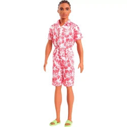 Barbie Ken Fashionistas Doll #235 Hawaiian Jumpsuit & Green Sandals Kids Toy 3+ Years