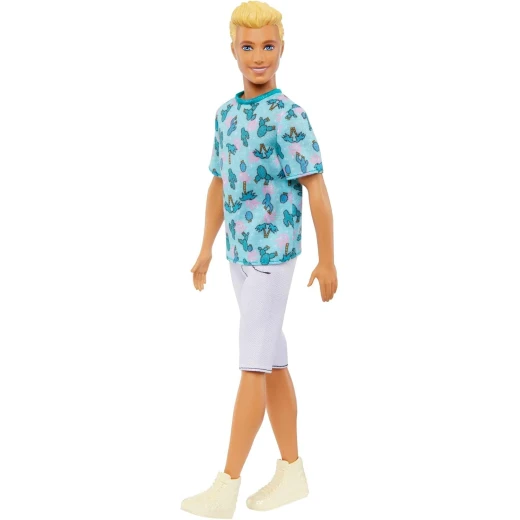 Barbie Ken Fashionistas Doll #211 with Blond Hair and Cactus Tee 2023 Edition Fashion Doll - Barbie - Image 2