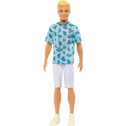 Barbie Ken Fashionistas Doll #211 with Blond Hair and Cactus Tee 2023 Edition Fashion Doll