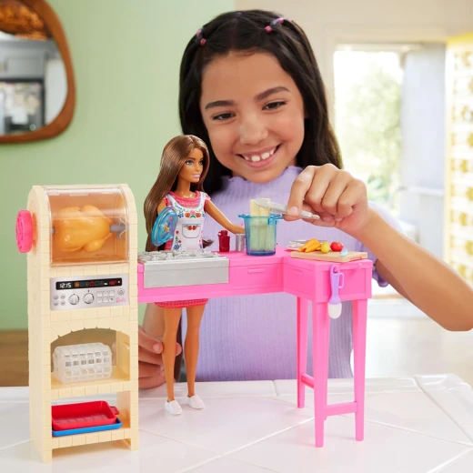 Mattel Barbie & Teresa Recipe for Friendship Kitchen Playset with Dolls & Accessories for Creative Cooking - Barbie - Image 3
