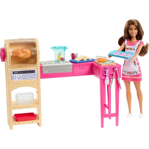 Mattel Barbie & Teresa Recipe for Friendship Kitchen Playset with Dolls & Accessories for Creative Cooking - Barbie - Image 2