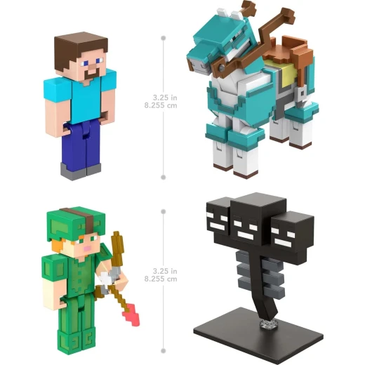 مجموعة شخصيات ماتيل ماينكرافت 8 سم، عبوة من 2 شخصيات متنوعة - ماتيل - Image 2
