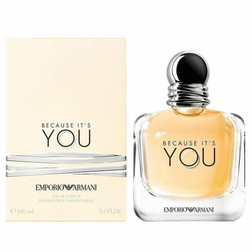 Emporio Armani Because It's You Eau de Parfum 100ml for Women Floral Fruity Fragrance Captivating Aroma Gift Set Emporio Armani Because It's You Eau de Parfum 100ml for Women Floral Fruity Fragrance Captivating Aroma Gift Set