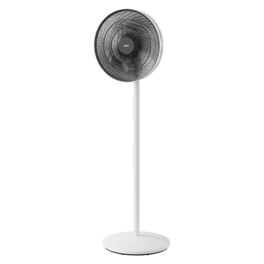 Sona 16-Inch Stand & Table Fan - 3 Speeds, 5 Blades - White/Black - Sona - Image 2