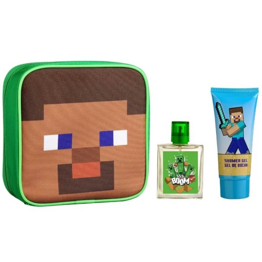 طقم هدايا Air-Val Minecraft للأطفال: EDT 50 مل & جل استحمام طقم هدايا Air-Val Minecraft للأطفال: EDT 50 مل & جل استحمام