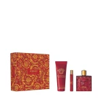 Versace Eros Flame Men's Gift Set: Eau de Parfum, Shower Gel & Travel - Versace
