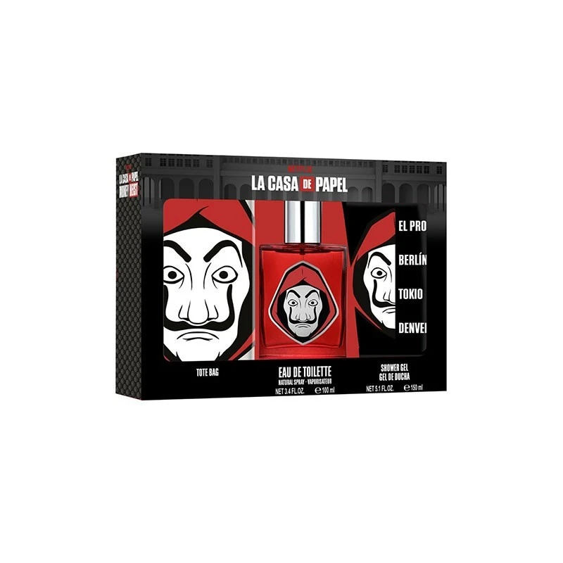 مجموعة هدايا Air-Val La Casa De Papel للأطفال EDT 100 مل + جل استحمام - إير-فال