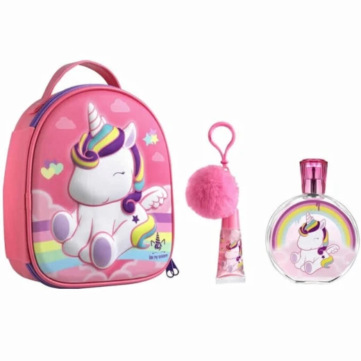طقم هدايا Air-Val Eau My Unicorn للأطفال 100 مل EDT وإكسسوارات طقم هدايا Air-Val Eau My Unicorn للأطفال 100 مل EDT وإكسسوارات