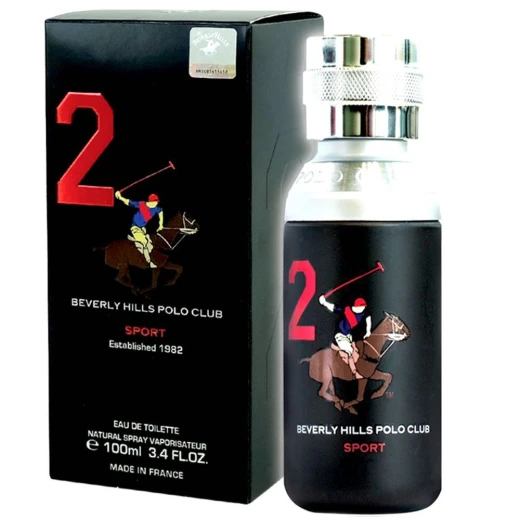 عطر بيفرلي هيلز بولو كلوب سبورتس رقم 2 او دي تواليت 100 مل عطر رجالي برائحة منعشة