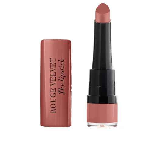 Bourjois Rouge Velvet Lipstick 47 Rose Brule Long Lasting Hydrating Lip Color for Women 2.4g Bourjois Rouge Velvet Lipstick 47 Rose Brule Long Lasting Hydrating Lip Color for Women 2.4g