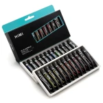 Miya Himi Acrylic Paint Tube Set, 12ml/24colors - Miya