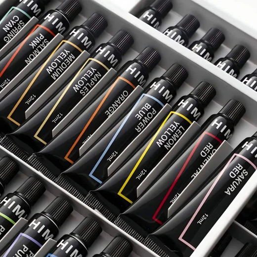Miya Himi Acrylic Paint Tube Set, 12ml/36colors - Miya - Image 6