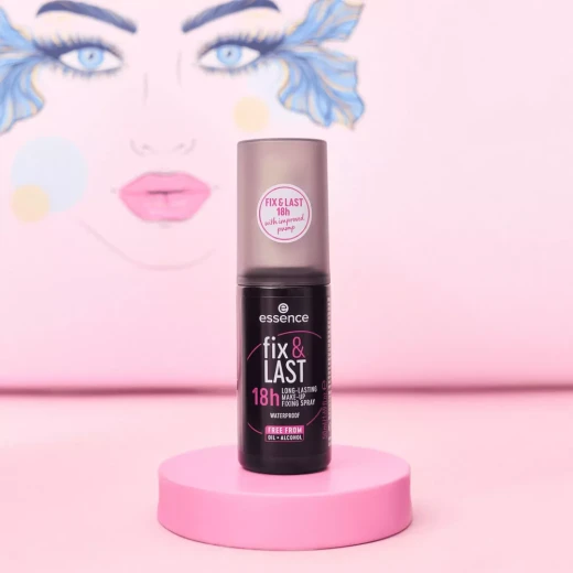 essence Fix & Last 18H Long Lasting Makeup Fixing Spray All Day Hold Vegan Cruelty Free 1.69 fl oz - Essence - Image 3