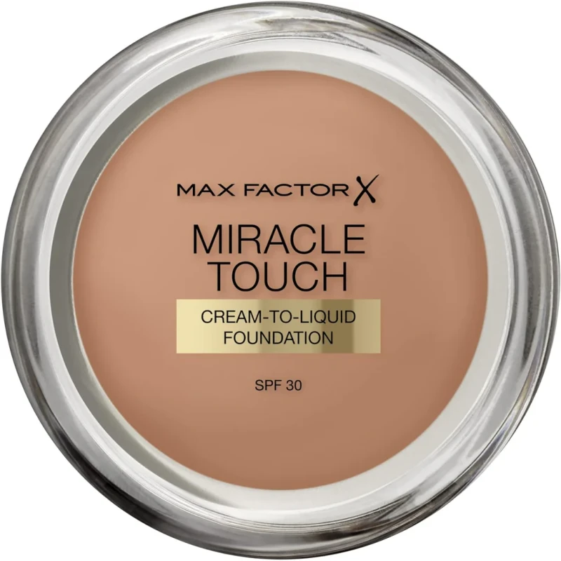 Max Factor Miracle Touch Complete Coverage Hydrating Foundation SPF 30 for All Skin Types Makeup - Max Factor