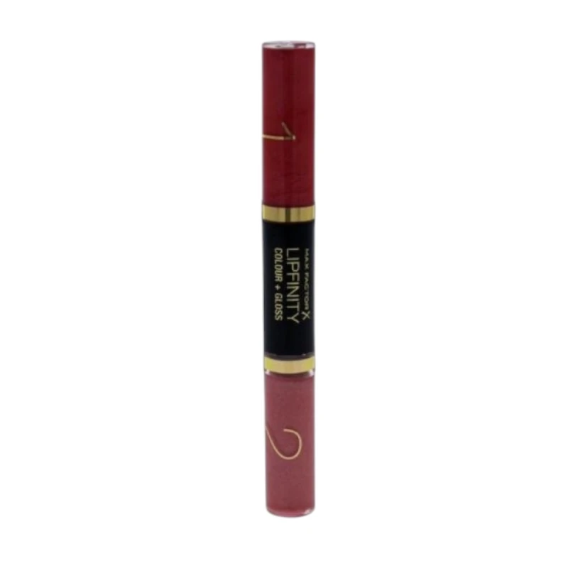 Max Factor Lipfinity Gleaming Coral Long Lasting Lipstick High Shine Gloss Makeup for Women - Max Factor