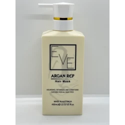 Auskem Eve Hair Mask 400mL (13.5 fl. oz.) – Nourishing Argan Oil Formula for Dry & Damaged Hair, Deep Repair, Hydration & Long-Lasting Shine