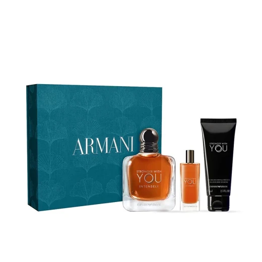 مجموعة عطر إمبوريو أرماني سترونجر ويذ يو أبسولوتلي للرجال 100 مل و 15 مل و جل الاستحمام مجموعة عطر إمبوريو أرماني سترونجر ويذ يو أبسولوتلي للرجال 100 مل و 15 مل و جل الاستحمام