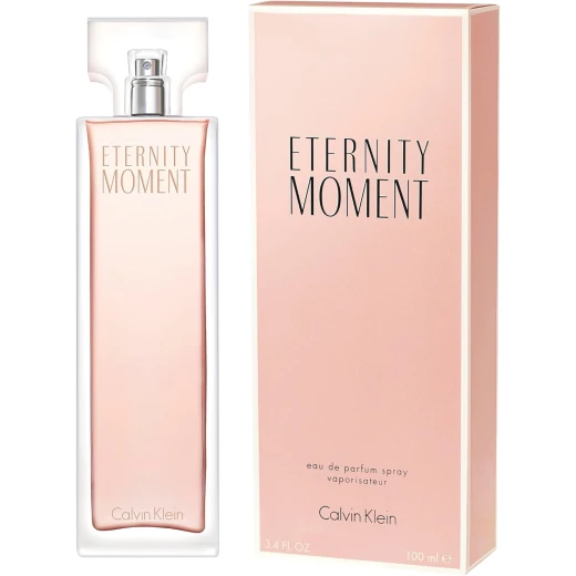 عطر كالفن كلاين إيترنيتي مومنت للنساء، او دي بارفيوم، 100 مل: عطر زهري يجمع بين الليتشي والتوت والمسك، مثالي لجميع المناسبات.