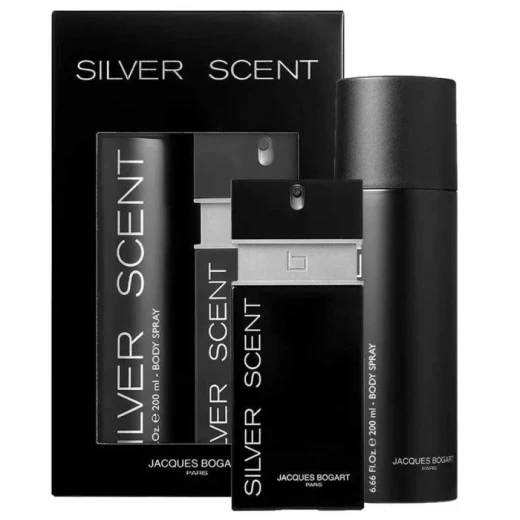 Jacques Bogart Silver Scent EDT Gift Set for Men - 100ml + Body Spray Jacques Bogart Silver Scent EDT Gift Set for Men - 100ml + Body Spray