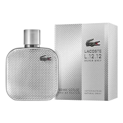Lacoste L.12.12 Silver Grey Eau de Parfum 100ml Woody Cologne for Men Fragrance