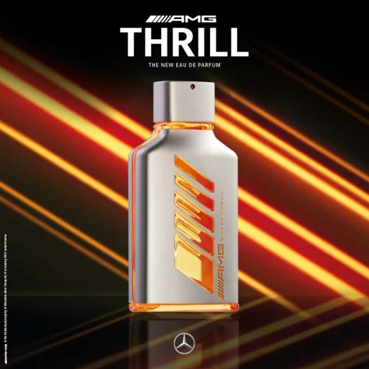 Mercedes Benz AMG Silver Thrill Eau de Parfum for Men 60ml Amberwood Cologne Fragrance - Mercedes-Benz - Image 2
