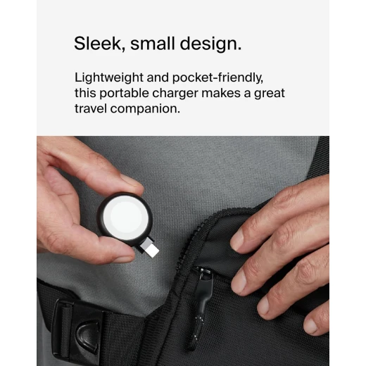 شاحن بيلكين USB-C المحمول لساعة Apple Watch Series 9/8/7/Ultra - أسود - بيلكين - Image 6