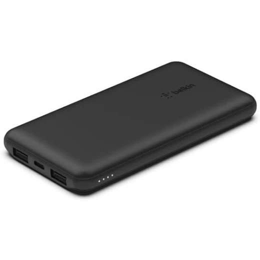 بنك طاقة BoostCharge بثلاث منافذ 10K مع USB-C 15 وات، USB-A مزدوج، كابل USB-A إلى USB-C بطول 15 سم، أسود من بيلكين - بيلكين - Image 6