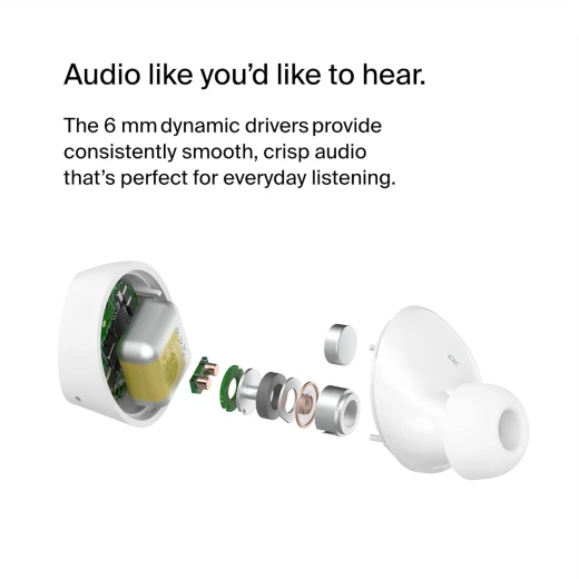 Belkin SoundForm Bolt True Wireless Earbuds, Wireless earphones with up to 28H of battery life and Mono Mode, IPX4 sweat and water resistance, Bluetooth headphones with mic for iPhone, Galaxy and more - Belkin - Image 6