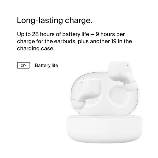 Belkin SoundForm Bolt True Wireless Earbuds, Wireless earphones with up to 28H of battery life and Mono Mode, IPX4 sweat and water resistance, Bluetooth headphones with mic for iPhone, Galaxy and more - Belkin - Image 9