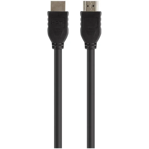 كابل صوت وفيديو HDMI قياسي من بيلكين متوافق مع 4K/Ultra HD، Full HD (1080p)، مثالي لأجهزة التلفزيون عالية الدقة، ووحدات التحكم في الألعاب، ومشغل الأقراص المضغوطة/أقراص DVD، ومشغل أقراص بلو راي، بطول 1.5 متر