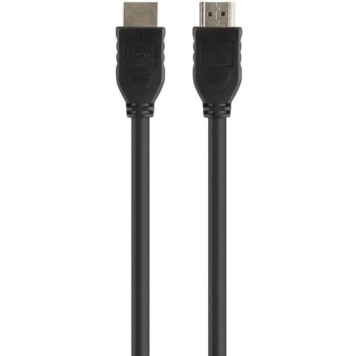 كابل صوت وفيديو HDMI قياسي من بيلكين متوافق مع دقة 4K/Ultra HD، دقة Full HD (1080p)، مثالي لأجهزة التلفزيون عالية الدقة، ووحدات التحكم في الألعاب، ومشغل الأقراص المضغوطة/أقراص DVD، ومشغل أقراص بلو راي، بطول 5 أمتار