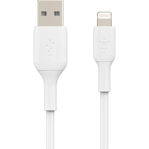 كابل بلكين بوست تشارج لايتنينغ – بطول 9.8 قدم / 3 متر – معتمد من MFi – شاحن USB إلى لايتنينغ لأجهزة آيفون – كابل آيفون – سلك شاحن آيفون – شاحن أبل – شاحن هاتف USB – باللون الأبيض. - بيلكين - Image 3
