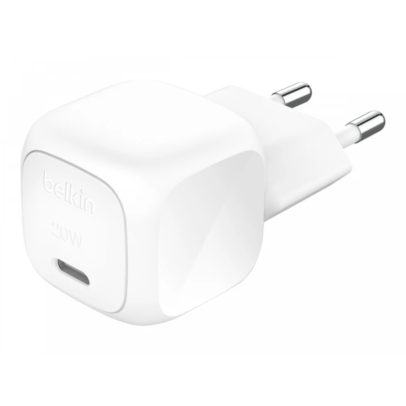 شاحن بيلكين USB-C بقوة 20 واط - شحن سريع لأجهزة iPhone و Samsung - بيلكين