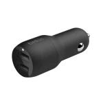 شاحن سيارة بيلكن Dual USB-A (24W) - شحن سريع للهواتف والأجهزة - بيلكين