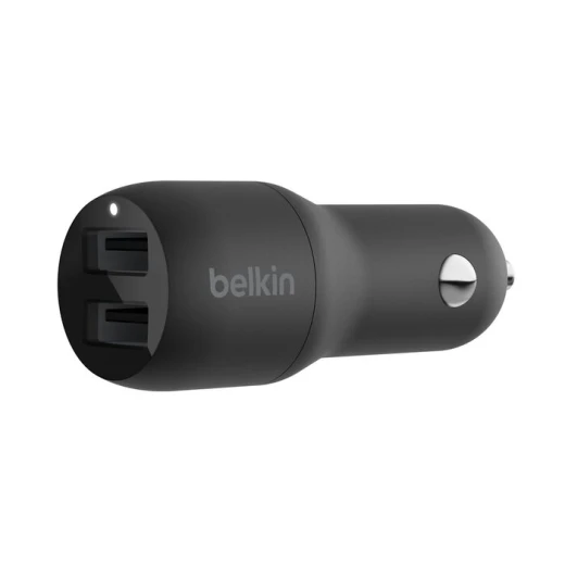 شاحن سيارة بيلكن Dual USB-A (24W) - شحن سريع للهواتف والأجهزة - بيلكين - Image 5
