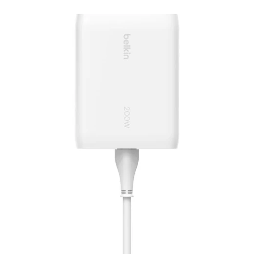 شاحن حائط بيلكين 200W USB-C GAN - 4 منافذ، شحن سريع - بيلكين - Image 3