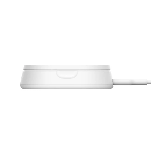 حامل شحن لاسلكي بلكين MagSafe بقوة 15 واط بتقنية Qi2 | شاحن مغناطيسي قابل للتحويل لأجهزة iPhone سلسلة 12 إلى 16، AirPods والأجهزة المتوافقة مع MagSafe | أبيض - بيلكين - Image 2